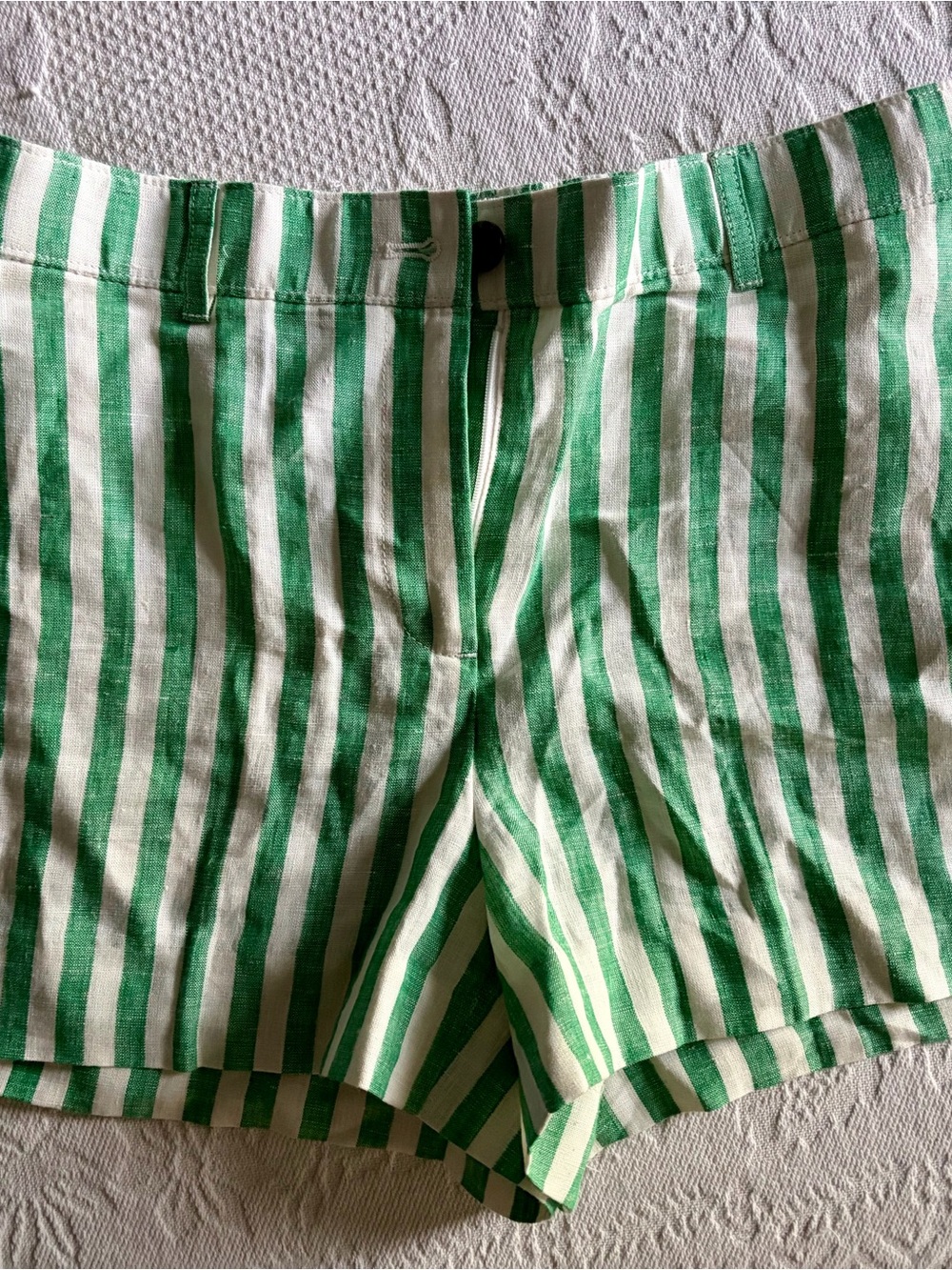 J. Crew Linen Striped Shorts size 2